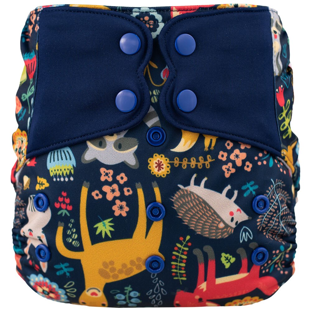 Alles In Een Elfdiaper Aio Luier Met Opgenaaide &amp; Genaaid In Inserts: H76