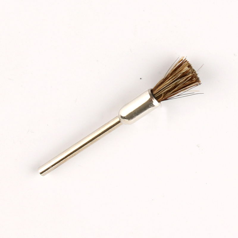 100/55mm skaft stålborste 6mm borstar diameter polerborste för miniborr metall rostborttagning dremel roterande verktyg