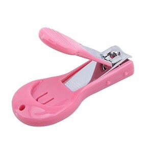 4 stks/set Baby Verpleging Nagelknipper Schaar Snijder Voor Kids Nail Trimmer Rvs Creatieve Veiligheid Nagelknipper: Rose red