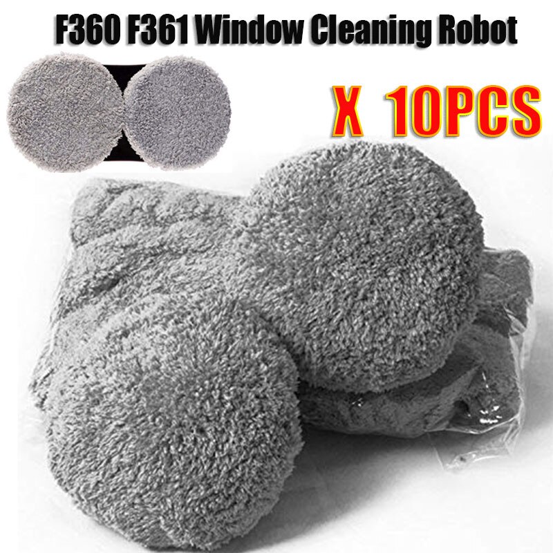 RtottiM 24 stuks raamreinigingsdoeken voor raamreinigingsrobot, raamreiniger, doek, Weeper, microvezel, raamreinigingsdoeken, accessoires, stofzuiger, robot-onderdelen, geschikt voor