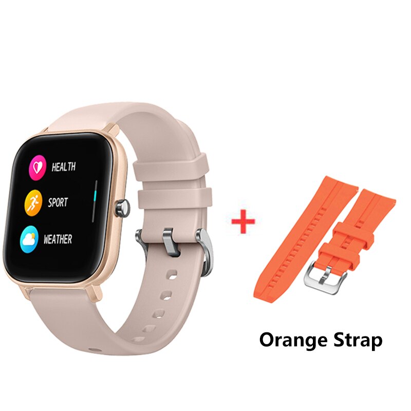 SENBONO P8 Smart Watch Women Men IP67 Waterproof Sport Watch Heart Rate Blood Pressure Monitor Fitness Watch for IOS Android: with orange