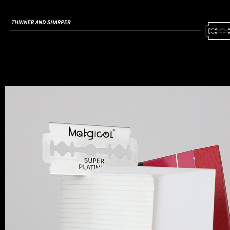 50/100PCS mens razor blade Swedish stainless steel barber double edge razor blade Razor Blades For Double Edge Razor