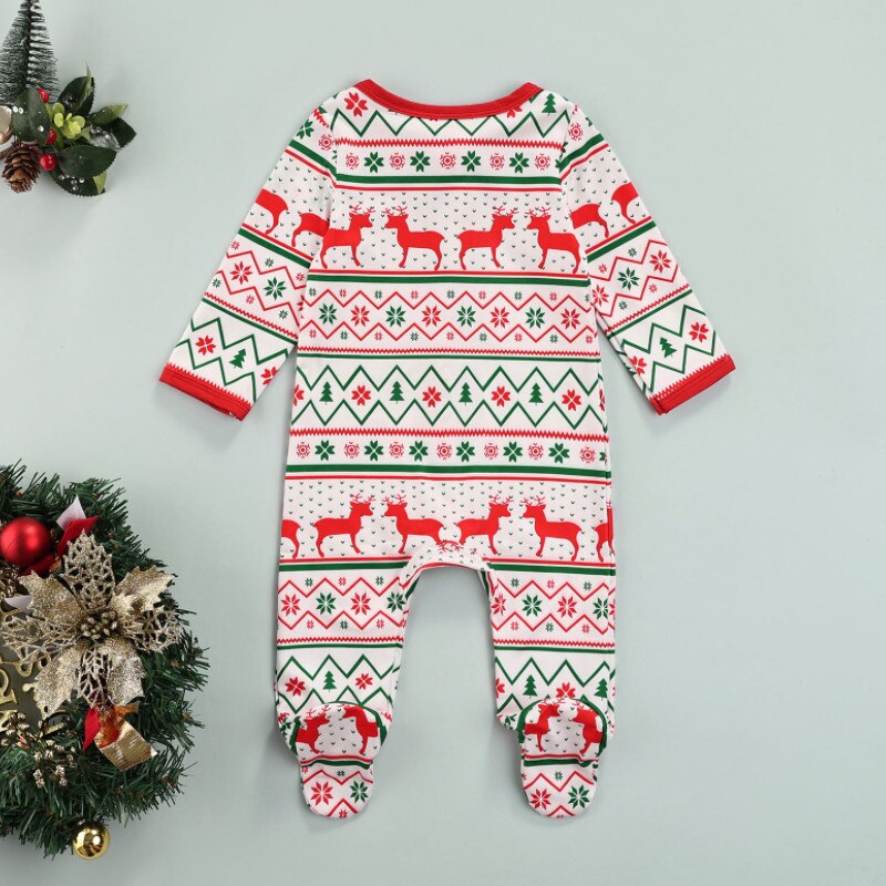 Tuta natalizia Unisex per bambini con motivo a cartoni animati, abbigliamento più caldo per ragazzi/ragazze