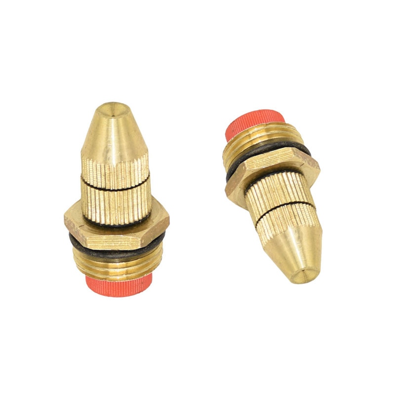 1/2 han messing dyser tåge spray dyse justerbar tåge vand sprinkler vand spray til haven 10 stk.