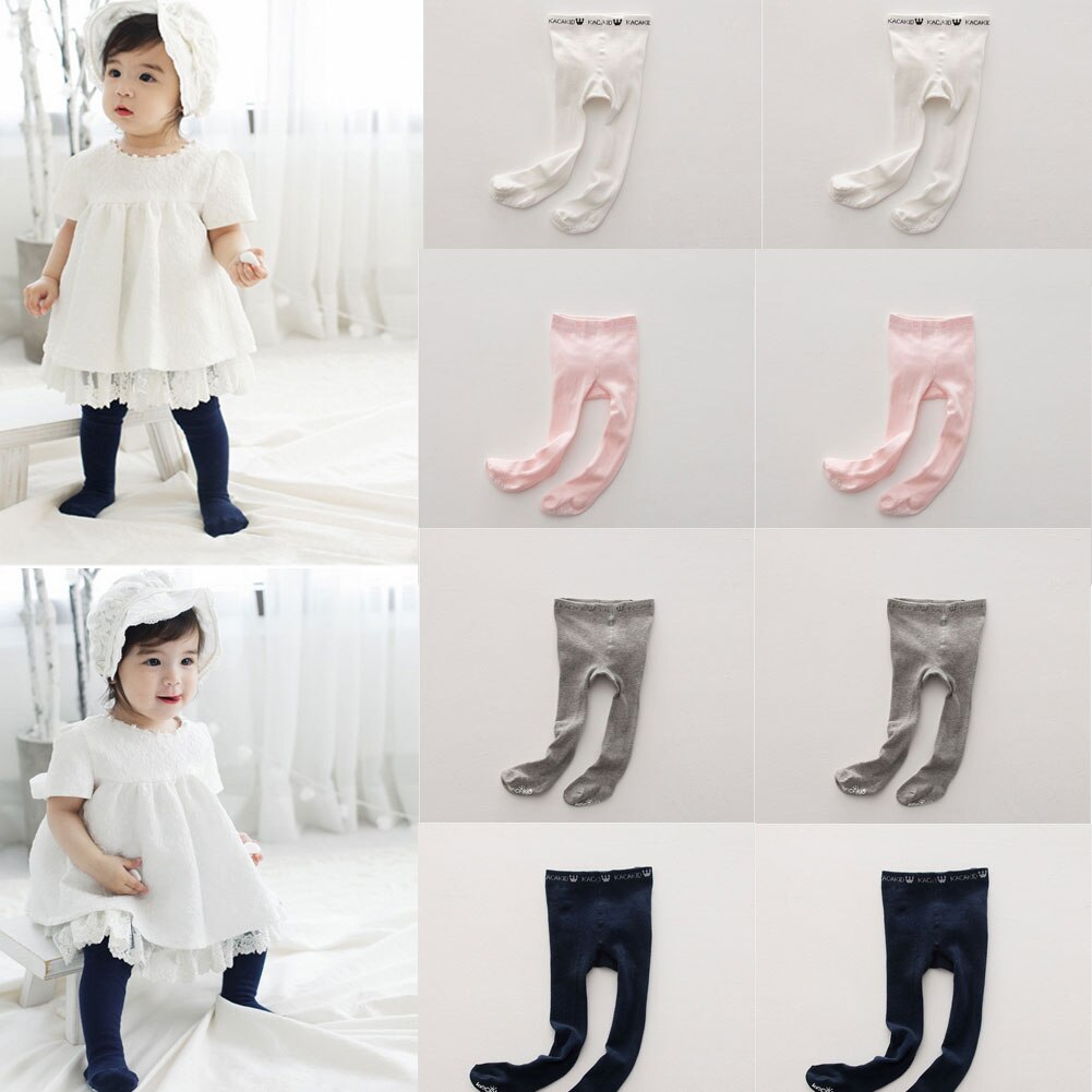 Collants en coton solide et chaleureux | Jolis pantalons collants pour bébés filles et garçons