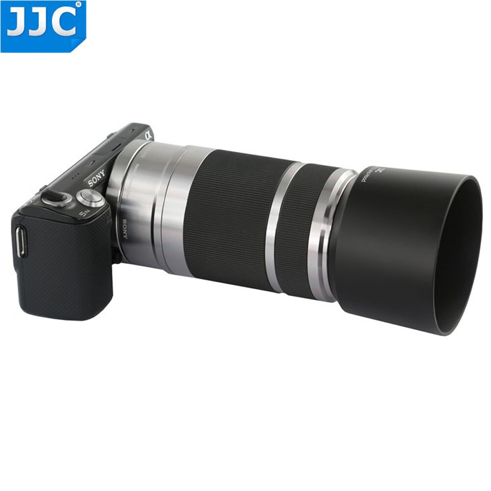 JJC lente Hood Tube para SONY E 55-210mm f/4,5-6,3 OSS e-mount lentes reemplaza ALC-SH115