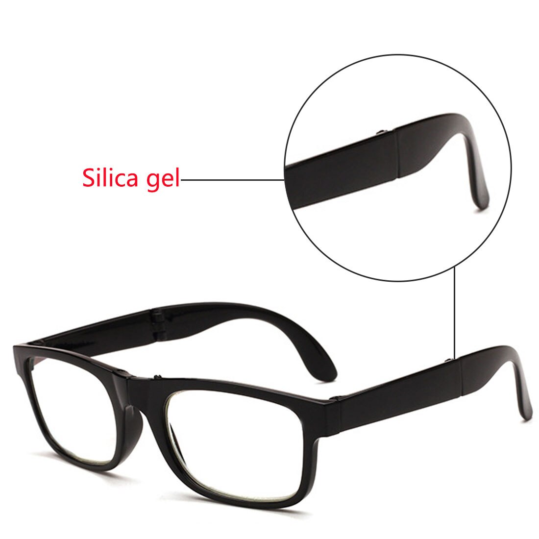 Lunettes de lecture à 1pc verres grossissants, portables pour parents presbytes, grossissement de 100-400 degrés