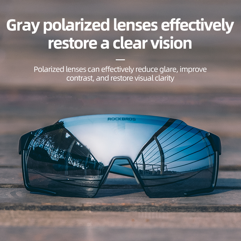 Rockbros fietsbril, fotochromatische gepolariseerde bril,  uv400 beschermingsopties, zonnebril, fietsbril, outdoor sportbril, fietsbril