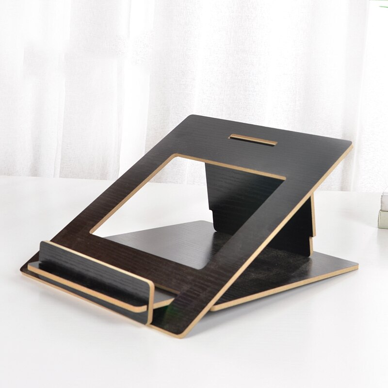 Bærbar bambus bærbar bærbar stativ sammenleggbar bærbar holder til macbook pro luft tablett lapdesk datamaskin kjølebrakett støtte stativ: 06