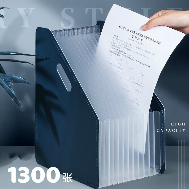 2022 Aankomst Desk Bestandsmap Document Papier Organisator Opslag Houder Multilayer Uitbreiden Box School Kantoorbenodigdheden