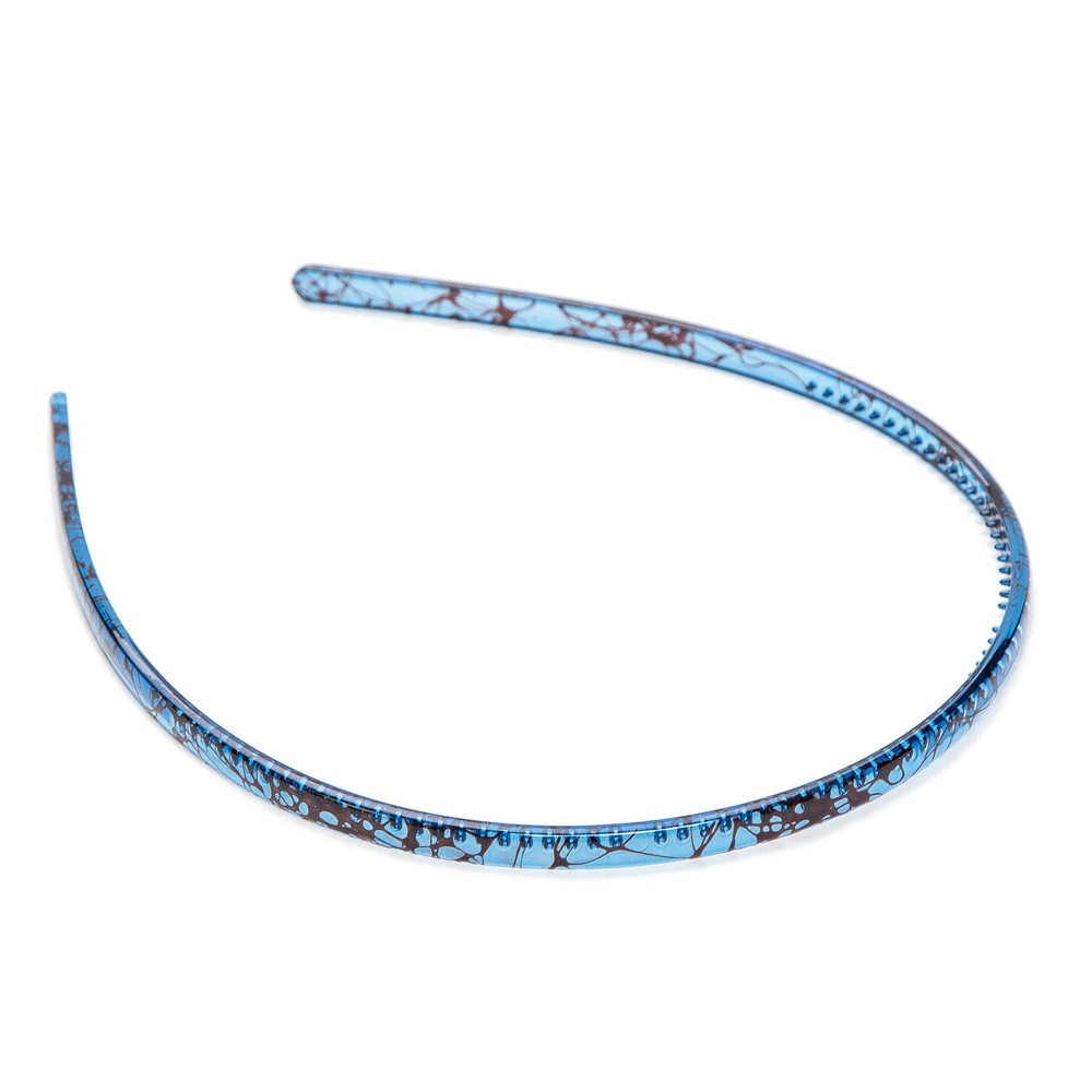 Elastic Plastic Leopard 1 pc Mens Women Unisex Black Hair Head Hoop Band Sport Headband Hairband Accessories: SKY BLUE