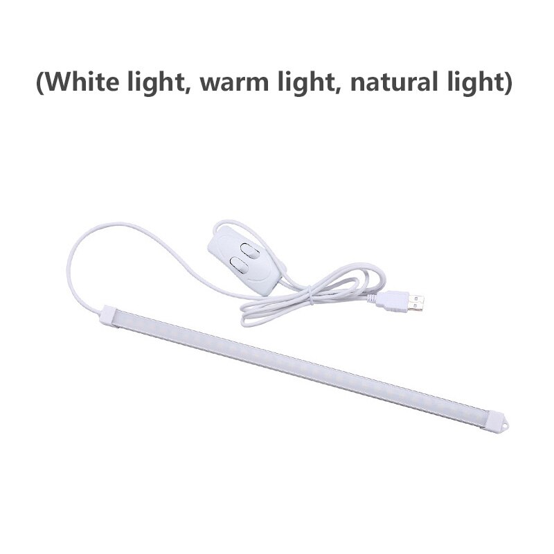 Cabinet Light LED 35cm LED lamp with USB bookcase lamp three colors with switch cabinet lamp book lamp reading light: 03