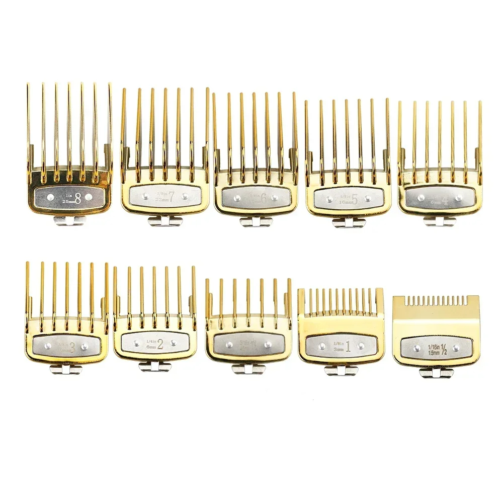 Peine guía de límite para cortadora de pelo , peine guía Universal para peluquero, herramienta de corte de pelo, peines de límite, 8/10 Uds.