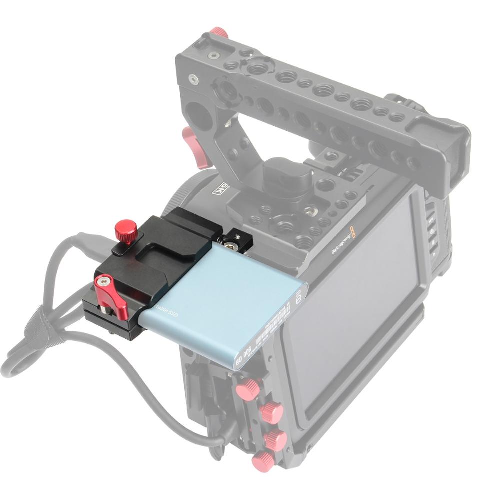 Staffa di montaggio SSD supporto SSD morsetto SSD T5 per Samsung T5 SSD compatibile con gabbia per BMPCC 4K e 6K