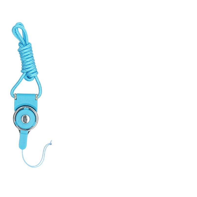 Portefeuille destacável celular pescoço cordão para iphone colhedores id crachá titular preto azul verde rosa tour de cou porte clefs: Azul / Verde