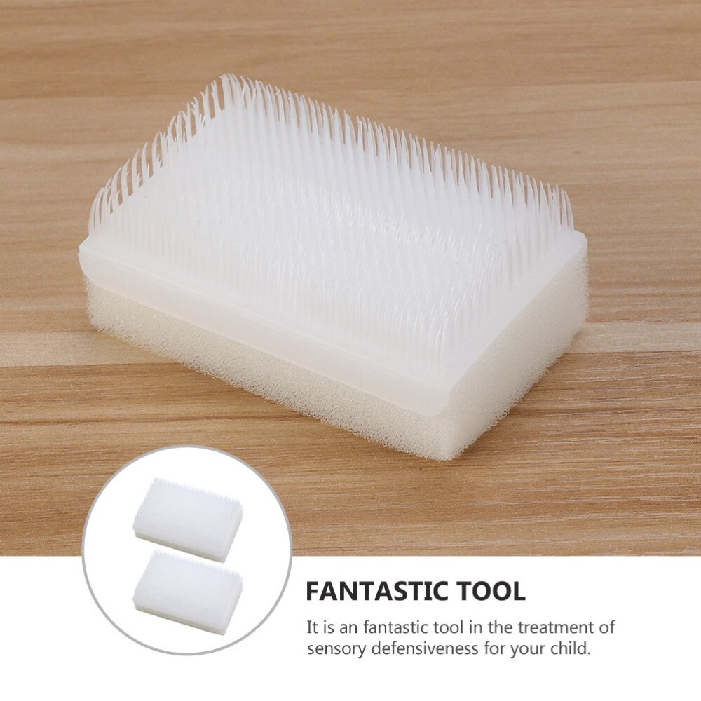 2pcs Wilbarger Therapy Brushes Sensory Brush Hands Scrub Brushes