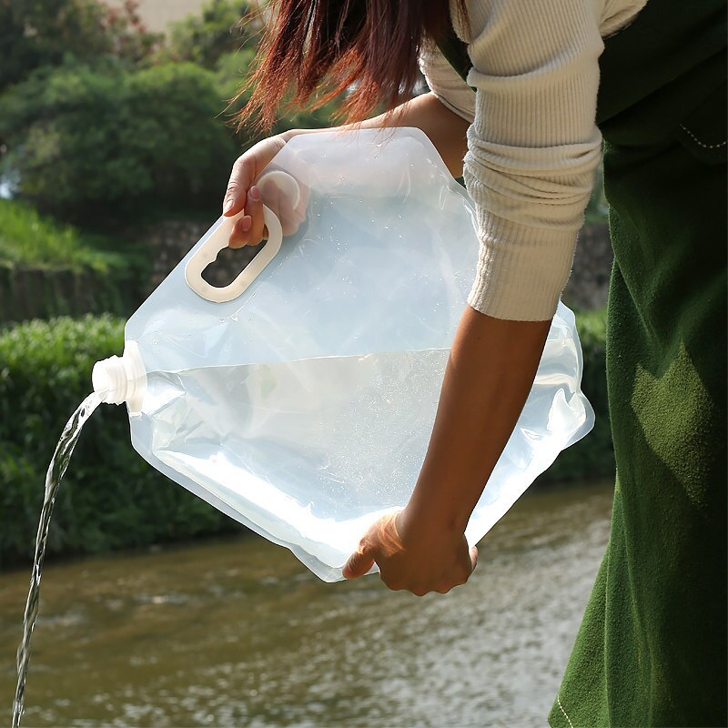 Borse da viaggio per acqua all'aperto pieghevole portatile bere campo cucinare Picnic BBQ contenitore per acqua borsa per trasporto serbatoio per acqua borsa per ghiaccio