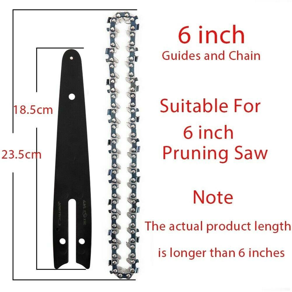 6-inch Chain Guide Electric Chainsaw Chains And Guide For Logging And Pruning