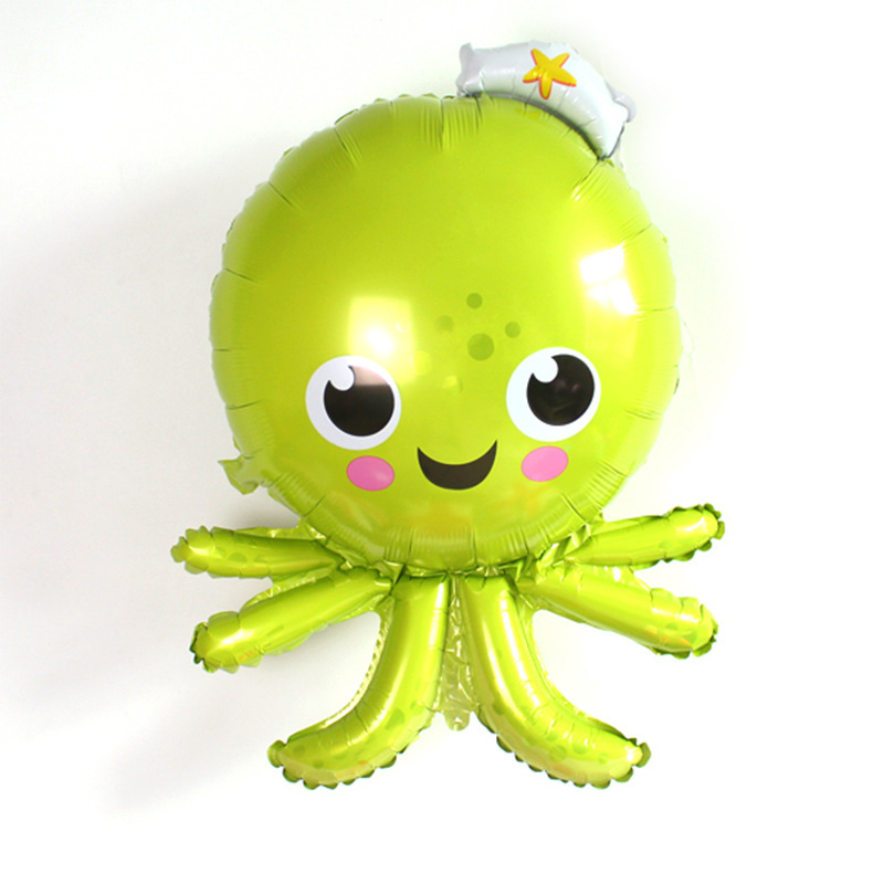Kinderen Speelgoed Marine Vorm Octopus Grote Witte Haai Cartoon Aluminium Film Ballonnen 10 stks/set