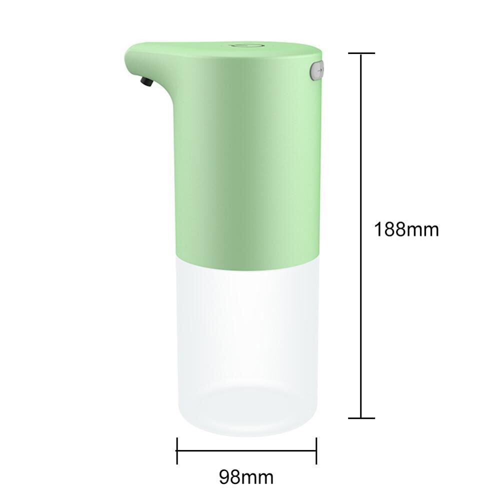 700ml Automatic Liquid Soap Dispenser Touchless Wall Mounted Battery Powered Smart Sensor Hand Washing Container for Bathroom: green