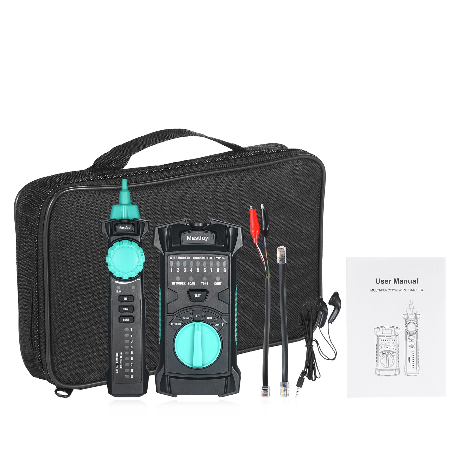 FUYI FY8169 multifonction fil Tracker réseau ligne Finder RJ11 RJ45 câble testeur câble ligne vérificateur téléphone ligne testeur