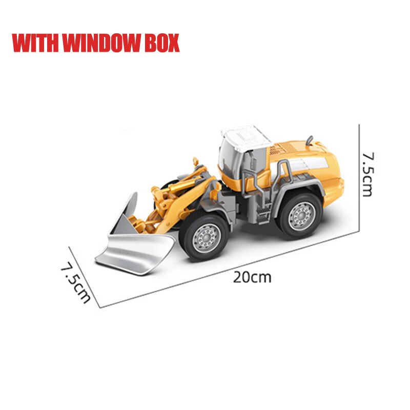 Legering Techniek Auto Vrachtwagen Speelgoed Voor Jongens Xmas Verjaardag Bulldozer Graafmachine Heftruck Voertuigen Kinderen Onderwijs Speelgoed Juguetes: Shovel Truck