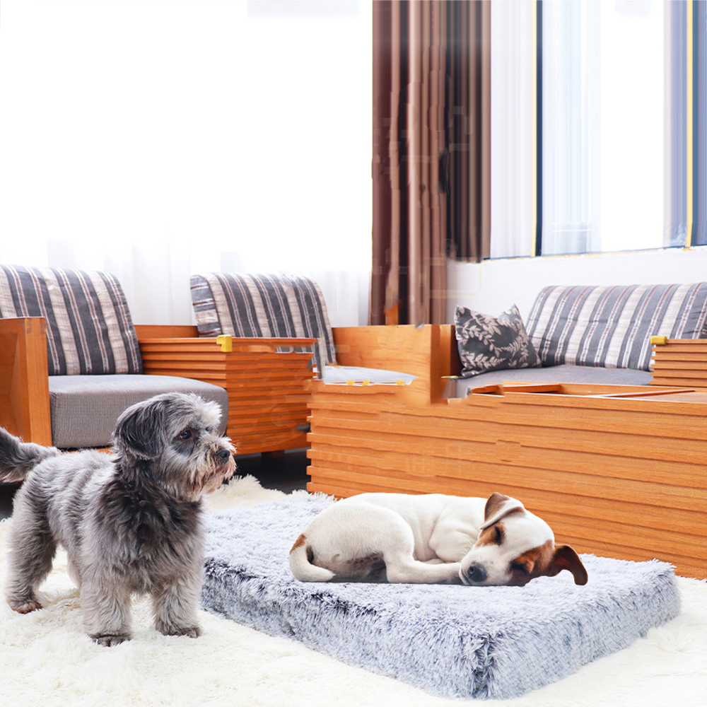 Lange Plüsch Katze matt Haustier Kissen Decke Weichen Vlies Katze Kissen Welpen Chihuahua Sofa matt Pad für Kleine Große Hunde Haustier Liefert
