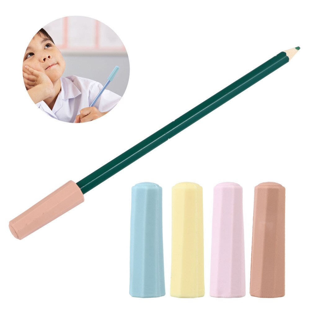 1 Set Cartoon Potlood Cap Sleeve Cover Potlood Extender Protector