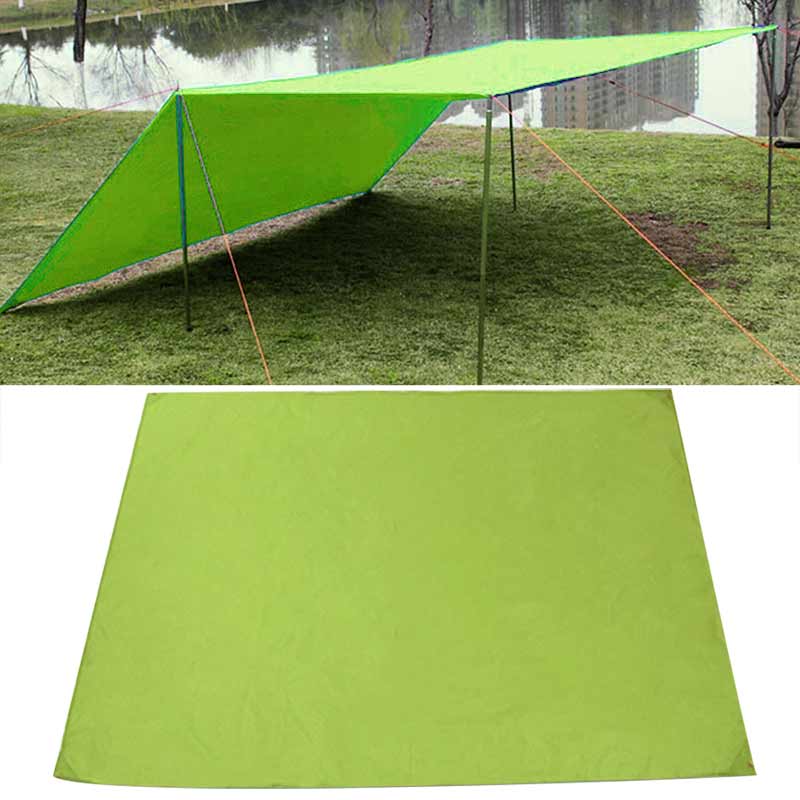 Tent Tarp Luifel Zonnescherm Regen Onderdak Strand Camping Picknick Pad Vochtbestendige Mat Hogard: green