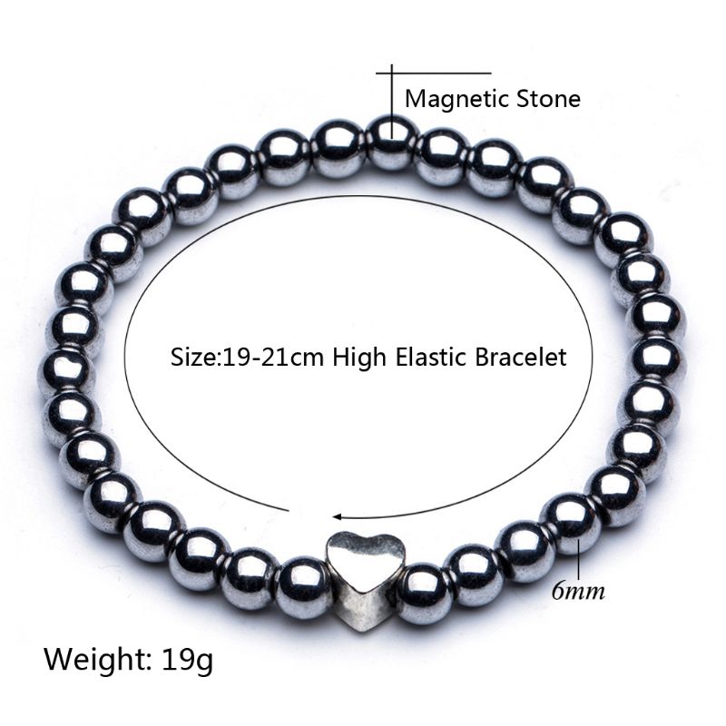 Natürliche Heilung Power Hämatit Stein Therapeutische Magnetische Macrame Armbänder
