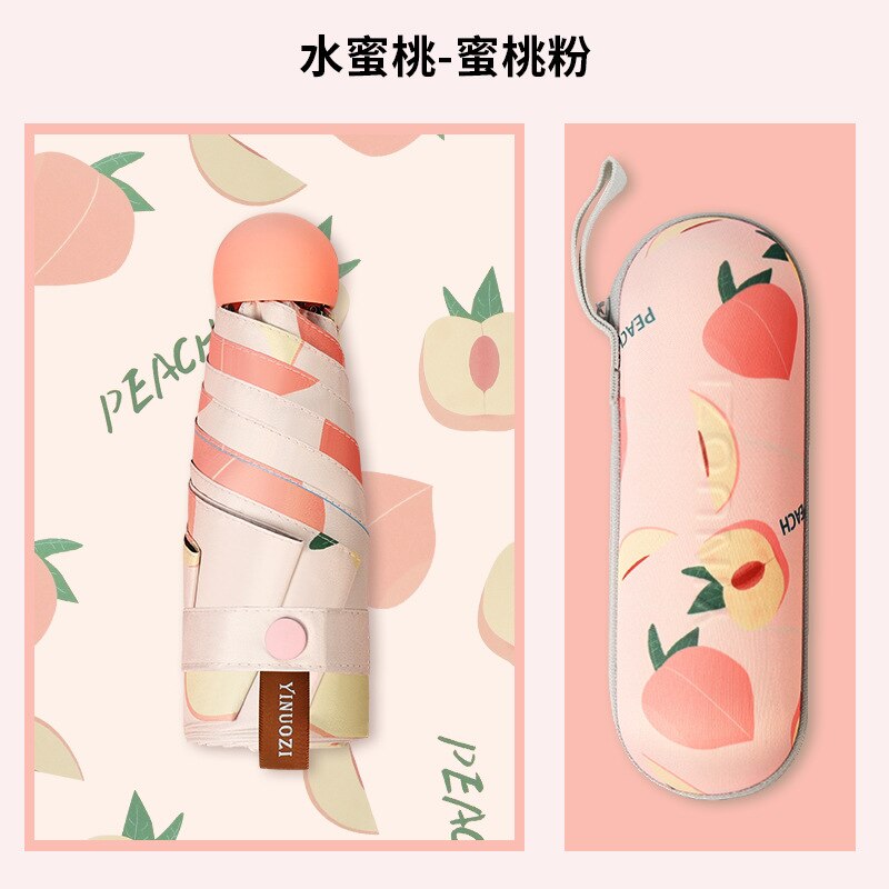 Capsule paraplu fruit zonnebrandcrème mini tas paraplu.: 2