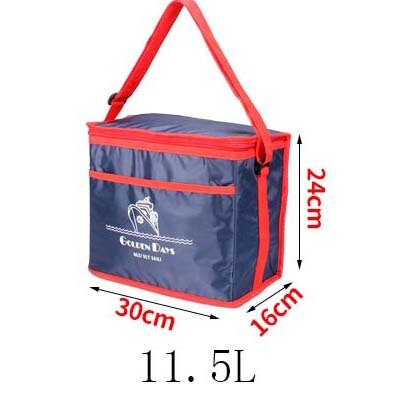 8L-38L grote koeltas draagbare geïsoleerde lunch picknick box ice pack thermische maaltijd drinkt bier blikjes koud carrier cool schouder tas: 11.5L