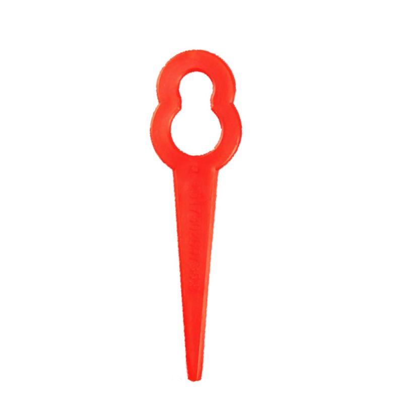 70MM dauerhaft Kunststoff Mäihr Schneiden Klinge Trimmer Klingen Ersatz Klinge Für Rasenmäihr Mäihr Kopf Strimmer Für Rasen Trimmer: rot  10Stck