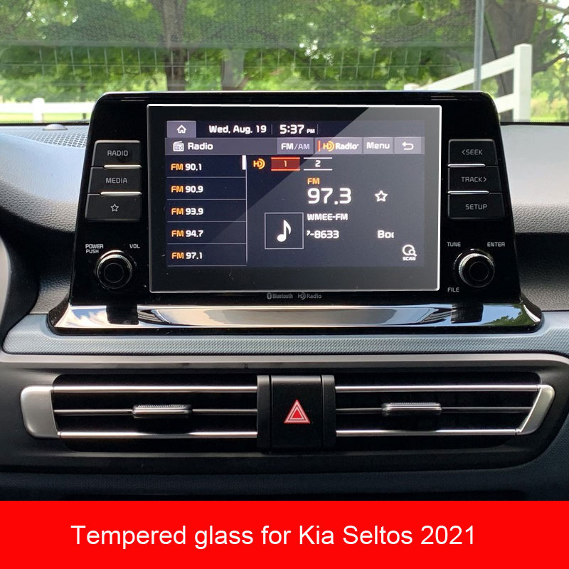 Tempered glass For Kia Seltos 8 Inch Low Match Car Multimedia Radio Display Screen Protector Auto Interior Protect Sticker