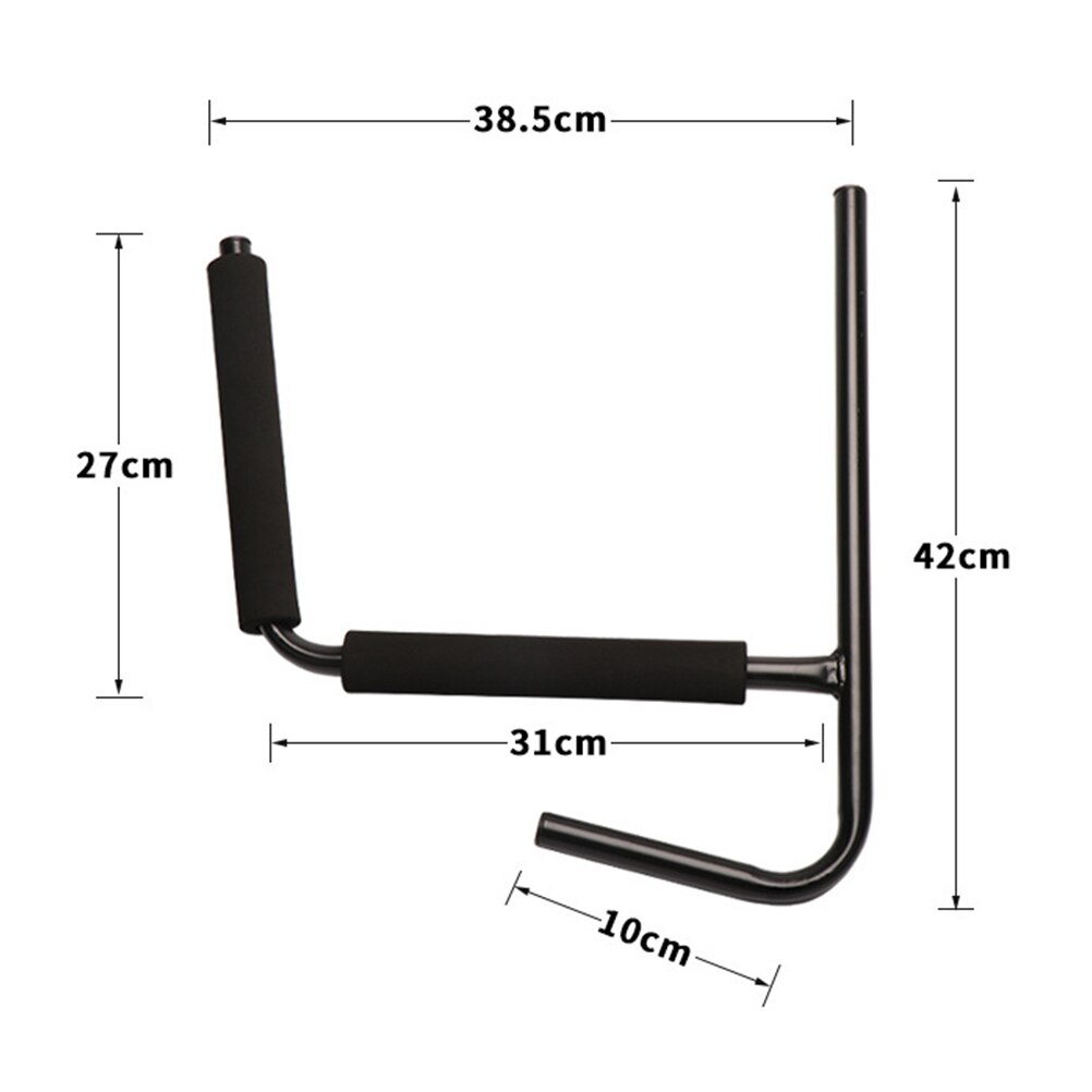 2 Stuks Kajak Rack Muurbeugel Houder Hanger Supporter Carrier Opslag Muur Beugel Kano Peddel Surfplank Accessoire (Zwart)