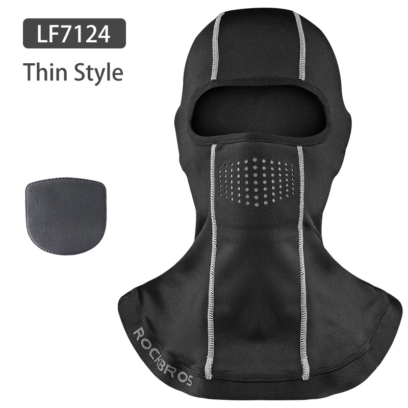 ROCKBROS Warme Vlies Ski Gesicht Maske Snowboard Winddicht Abdeckung draussen Sport Schal Sturmhauben draussen Sport Headwear Radfahren Maske: LF7124