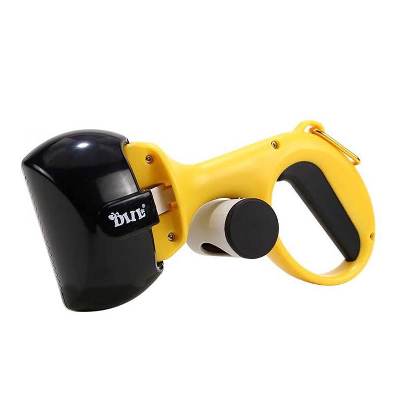 Pet Toilet Picker Portable Cleaning Dogs Poop Picker with Garbage Bag Pet Tipper Pet Products Pet Toilet Dispenser: black