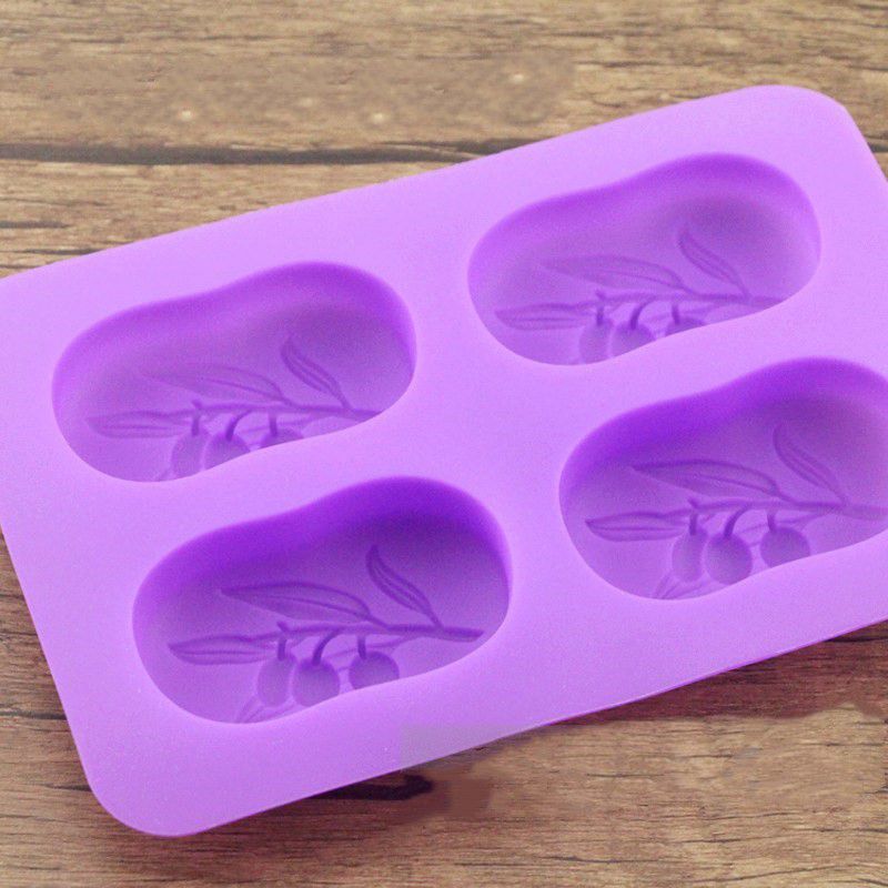 Olijfboom Vorm Siliconen Zeep Mal Vorm Handgemaakte Zeep Maken Van Mallen Zeep Mal Vorm Sugarcraft Cake Chocolate Decorating Gereedschap