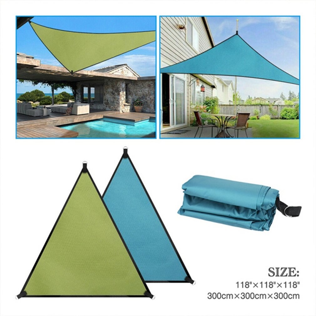 Sun Shade Sail Garden Patio Swimming Pool Awning Water-repellent Sun Protection Tent Triangle UV Protection Shed For Outdoor