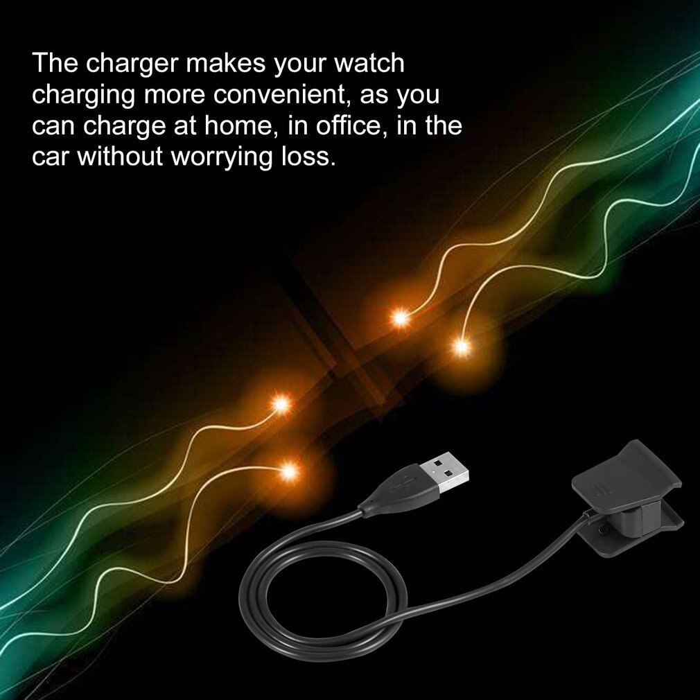 Reemplazo USB Cable de carga Cable cargador Clip para Fitbit Alta HR pulsera reloj inteligente pulsera inteligente