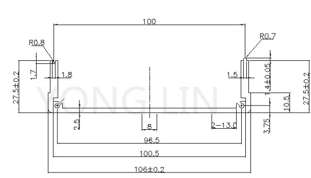 1pcs, 105*55-150mm Electronic Aluminum Junction Box Aluminum Extrusion Cabinet Aluminum Type Split Output Box