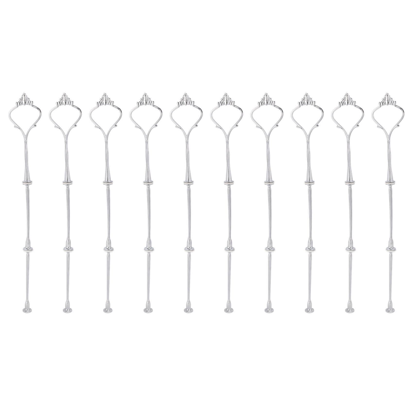 10 x Sets 2 or 3 Tier Cake Plate Stand Fittings Silver Plate Stands