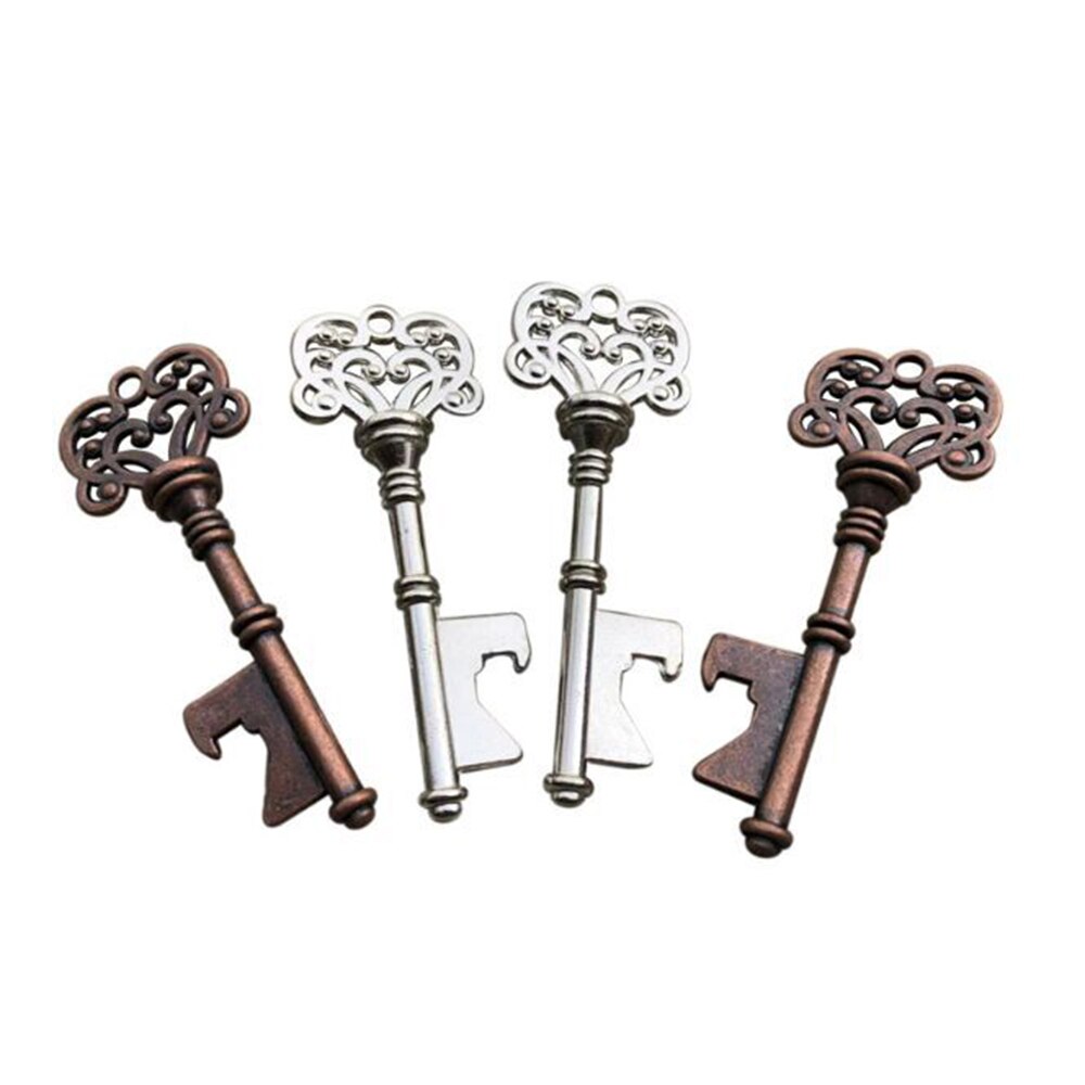 Aluminum Alloy Key Shape Beer Bottle Opener Gold and Silver Copper Antique Key Bottle Opener Wedding Bar with Bottle Opener