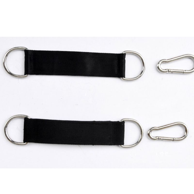 Heavy duty sele remmar fitness pull up bar hängande benhöjare med stål d-ring träning träning gym utrustning remmar fitness