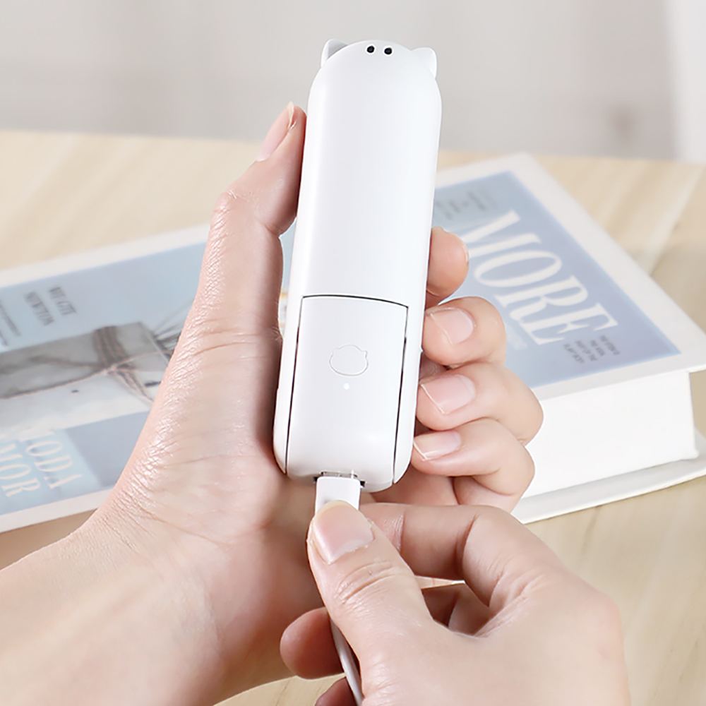 Portable Fan 1500mAh USB Rechargeable 3-speed Mini Handheld Foldable Desktop Fan Small Pocket Travel Belt Portable Power Bank