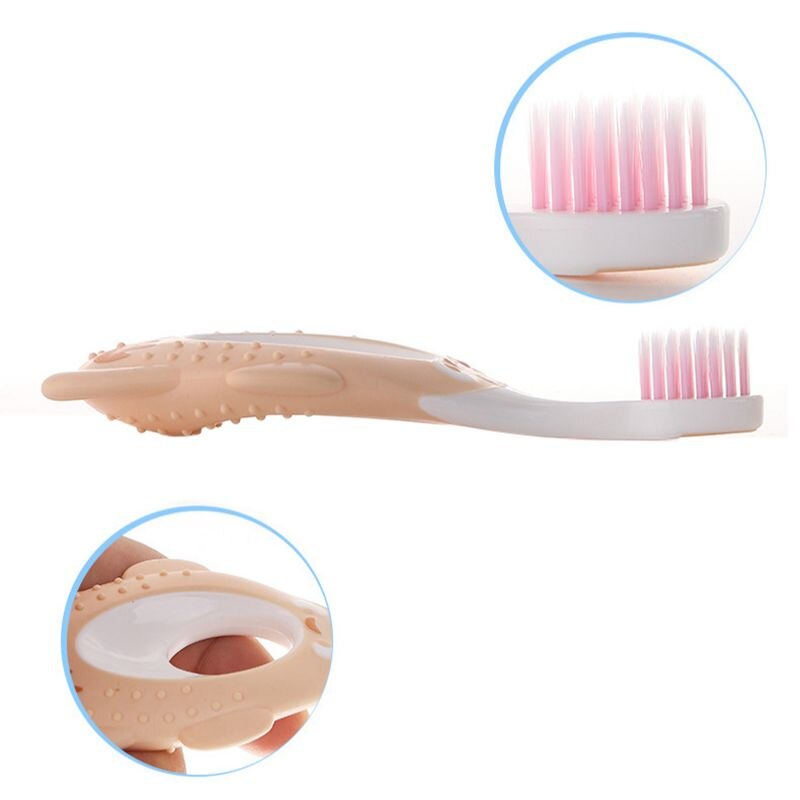 Baby Tandenborstel kids Training Tandenborstels Cartoon vorm kinderen Dental Oral Care Brush Tool Non slip Tandenborstel Willekeurige Kleur