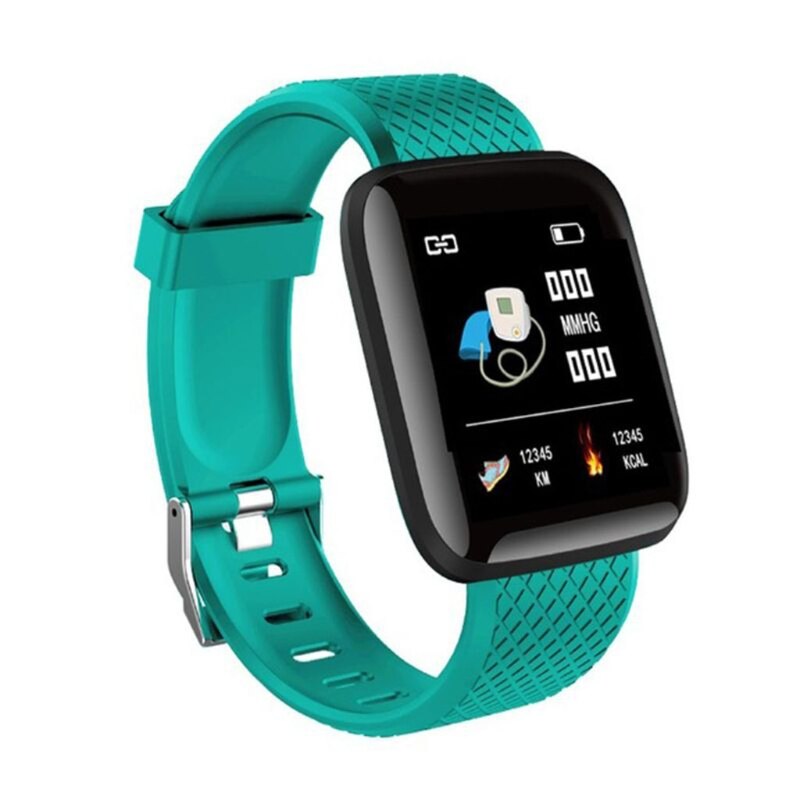 Bluetooth IP67 Fitness Trackers Smartwatch Voor Monitoring Hartslag En Slaap Detectie Sport Horloge Voor Mannen En Vrouwen: green