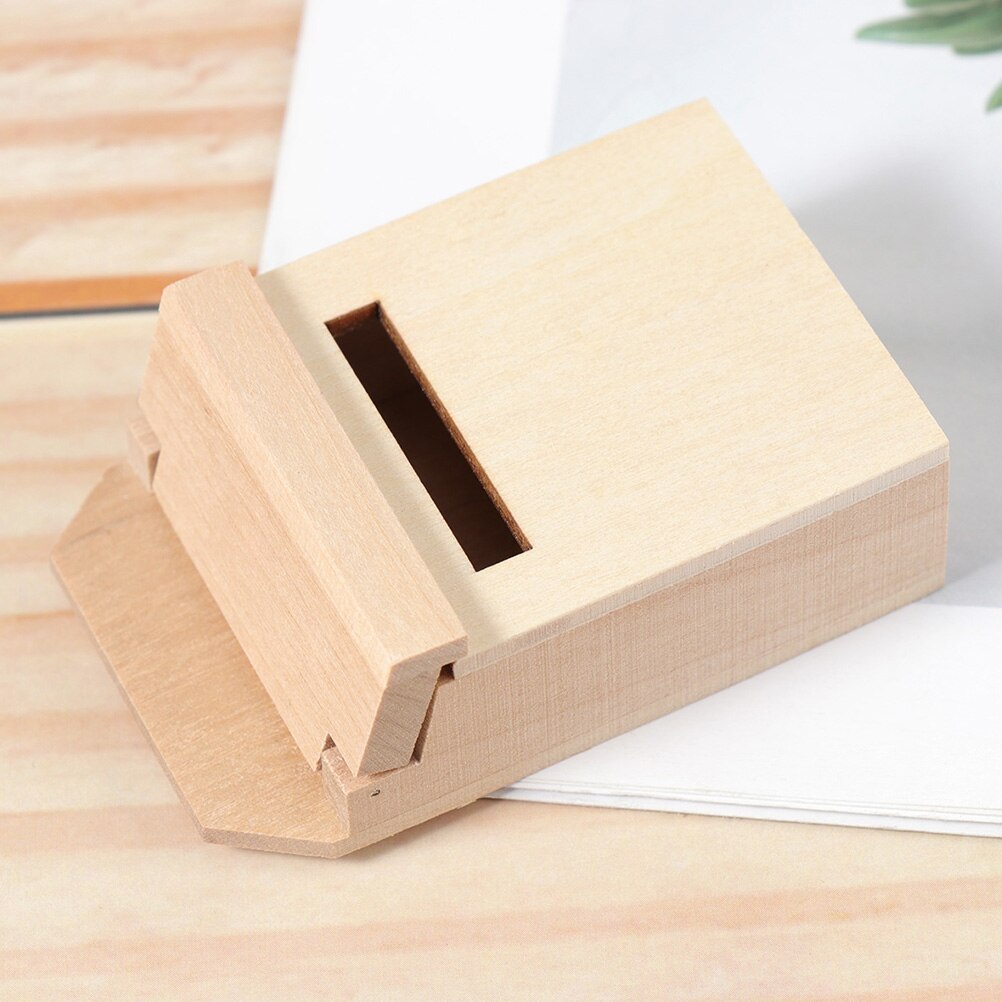 2 Stuks Mini Huis Brief Box Mini Houten Mailbox Delicate Mini Huis Meubels