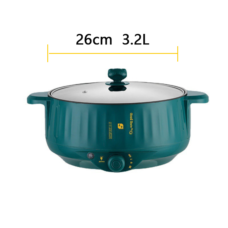 Olla arrocera eléctrica multifuncional, utensilios de cocina antiadherentes, olla para sopa, MultiCooker, electrodomésticos de cocina, 1,7/3.2L: Negro