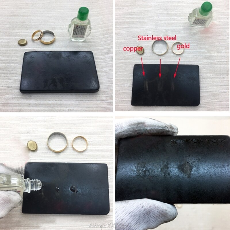 Praktische Zuur Test Kit Zilver Platina Goud Testen Touchstone Sieraden Tool Set Au27 20